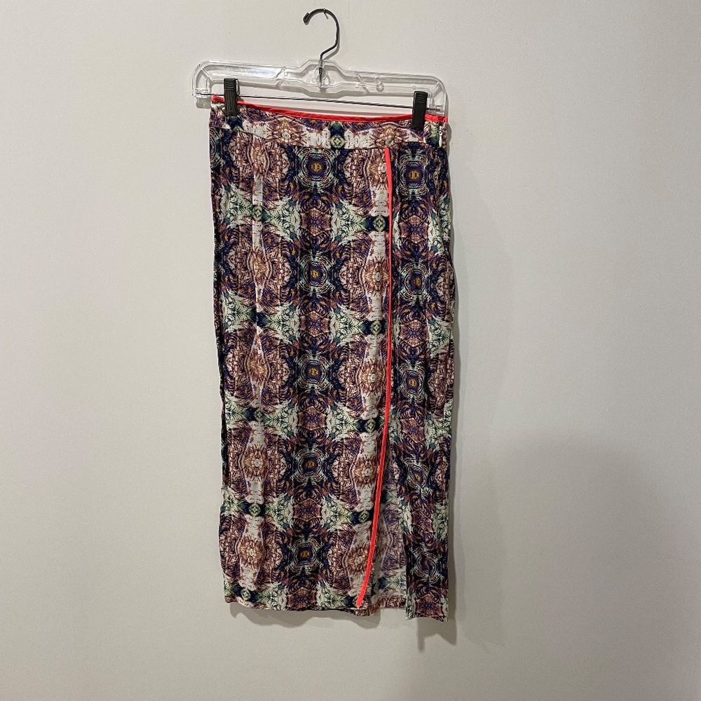 ASOS Front-Slit Printed Pencil Skirt